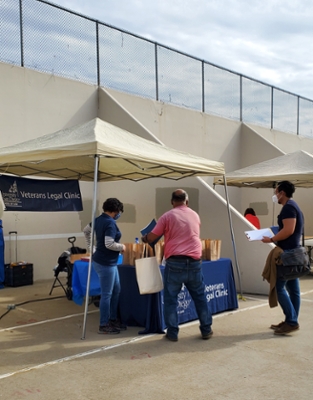 Students from the Veterans Clinic